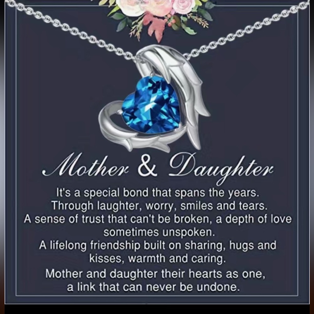 Mother and Daughter Birthstone Pendant